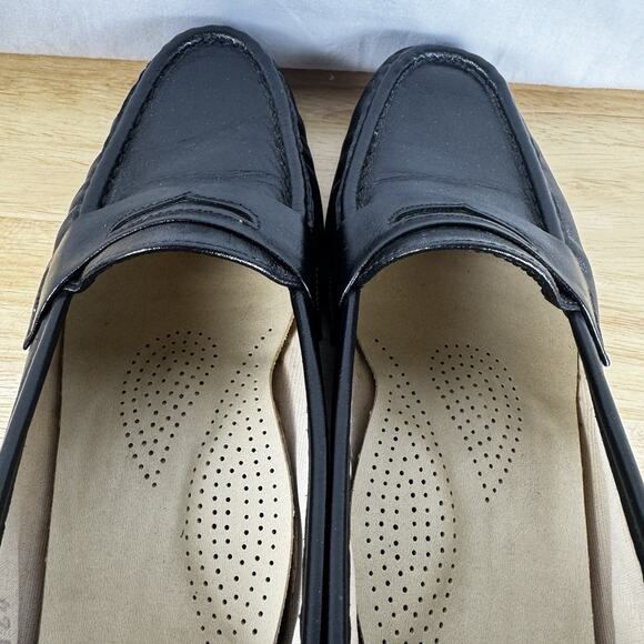 SAS Women's Slip-On Penny Style Loafer Shoes Sz 10.5 S (Narrow) Black, Preppy - Picture 8 of 11